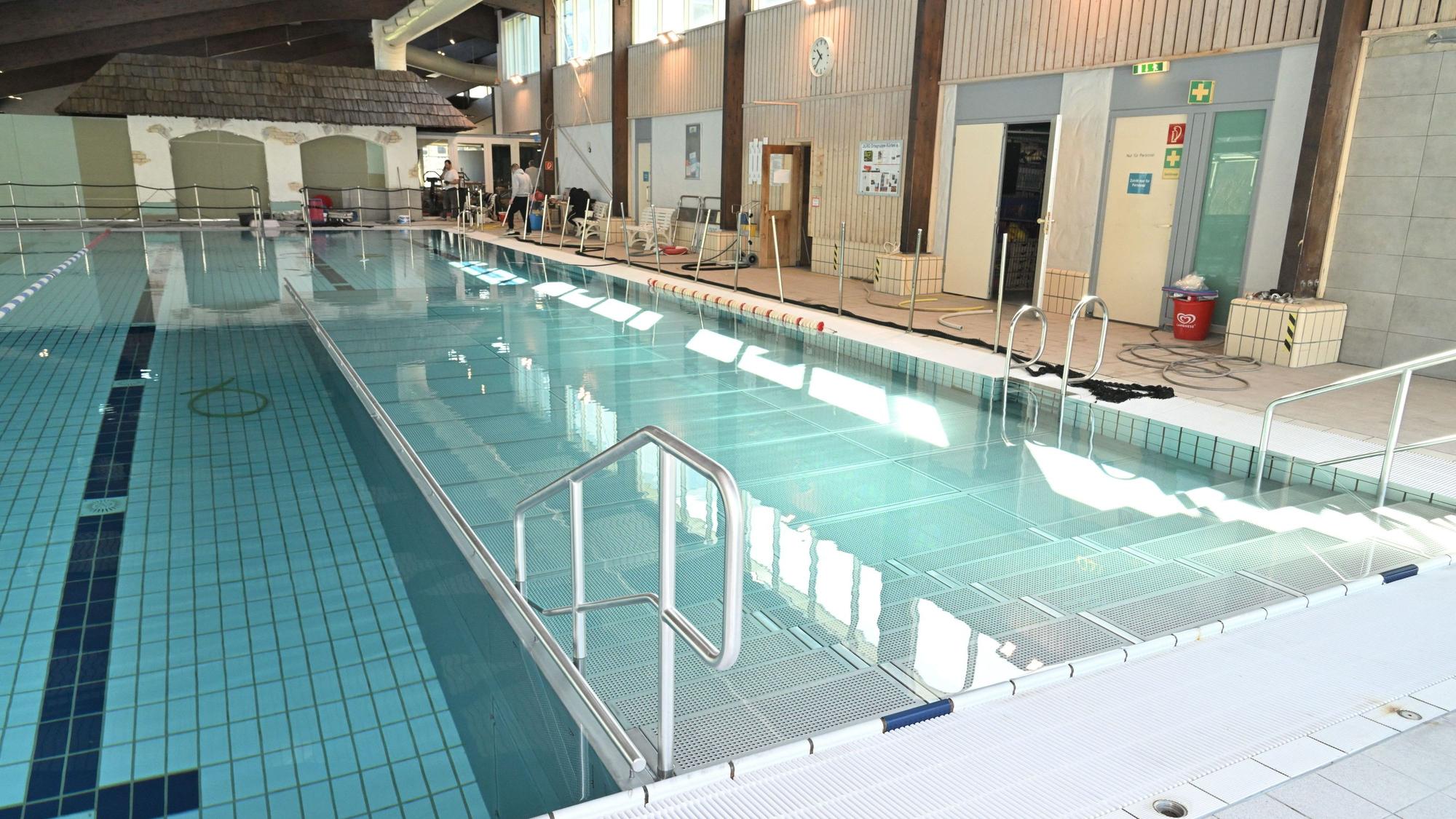 Das Splash-Bad in Kürten ohne Gäste.