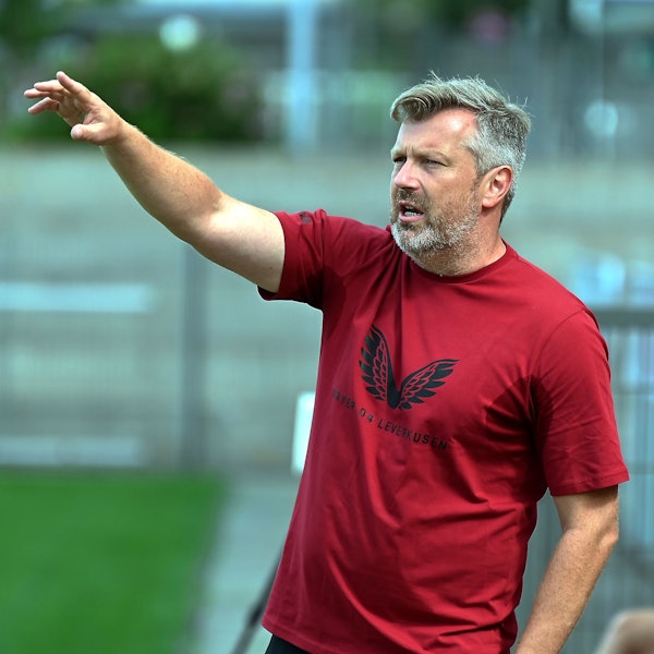 06.08.2022,Fussball-U19-Bayer-KAS Eupen
TR: Sven Hübscher (Bayer)
Foto: Uli Herhaus