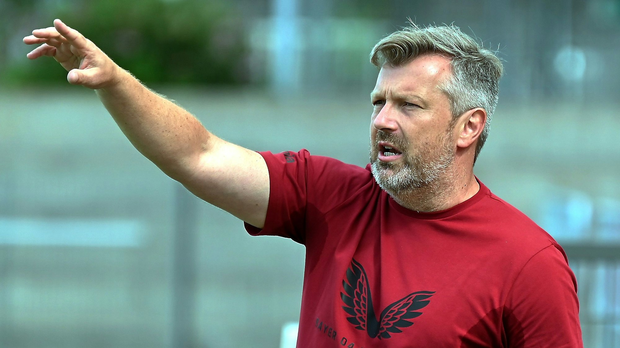 06.08.2022,Fussball-U19-Bayer-KAS Eupen
TR: Sven Hübscher (Bayer)
Foto: Uli Herhaus
