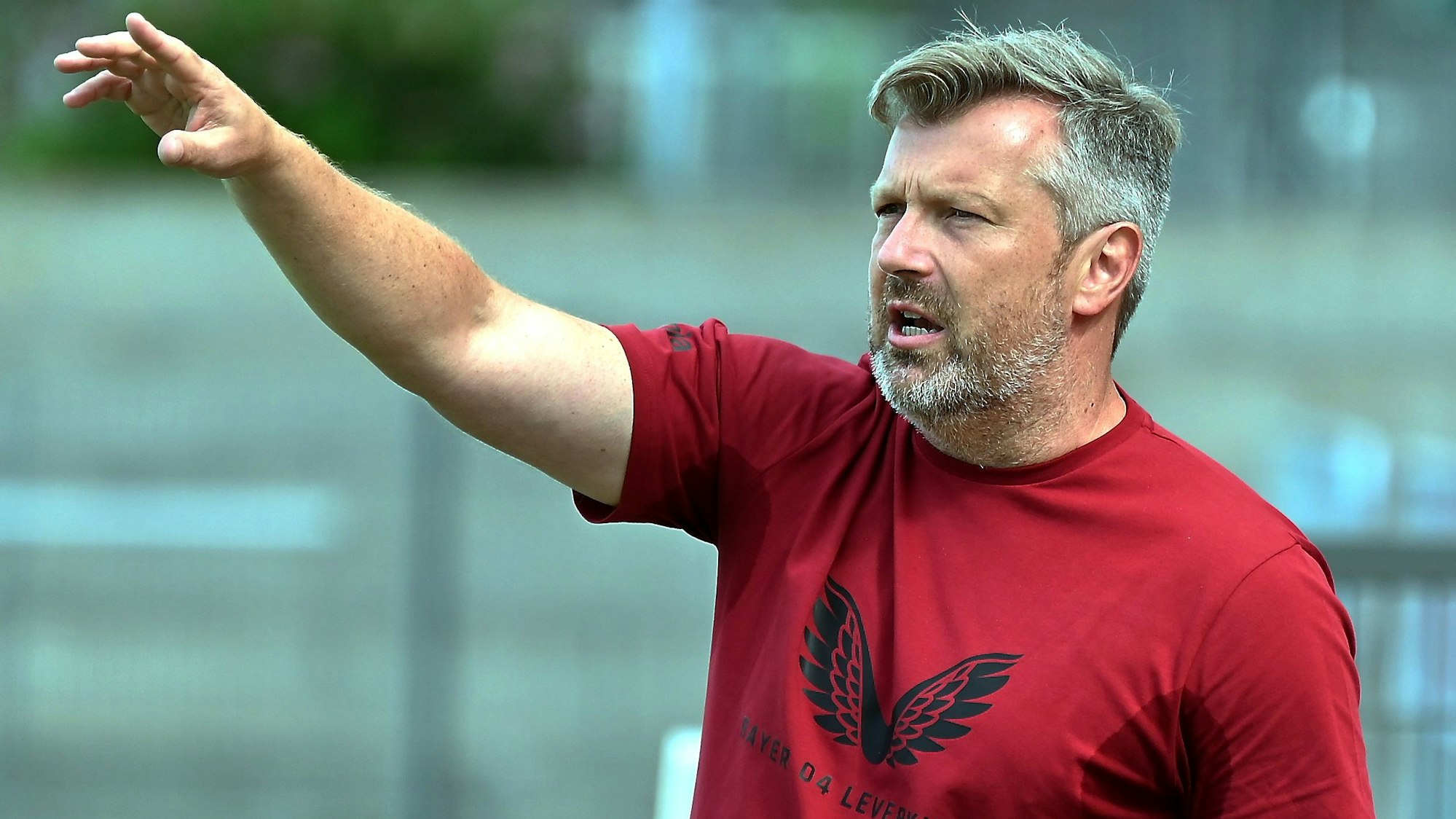 06.08.2022,Fussball-U19-Bayer-KAS Eupen
TR: Sven Hübscher (Bayer)
Foto: Uli Herhaus