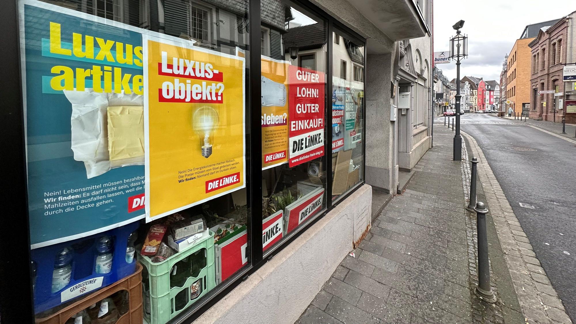 Geschäftstelle der Partei Die Linke in Siegburg in der Mühnenstraße