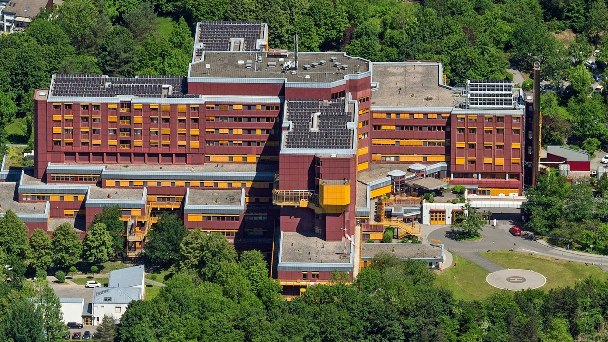 Krankenhaus Gummersbach aus der Luft fotografiert