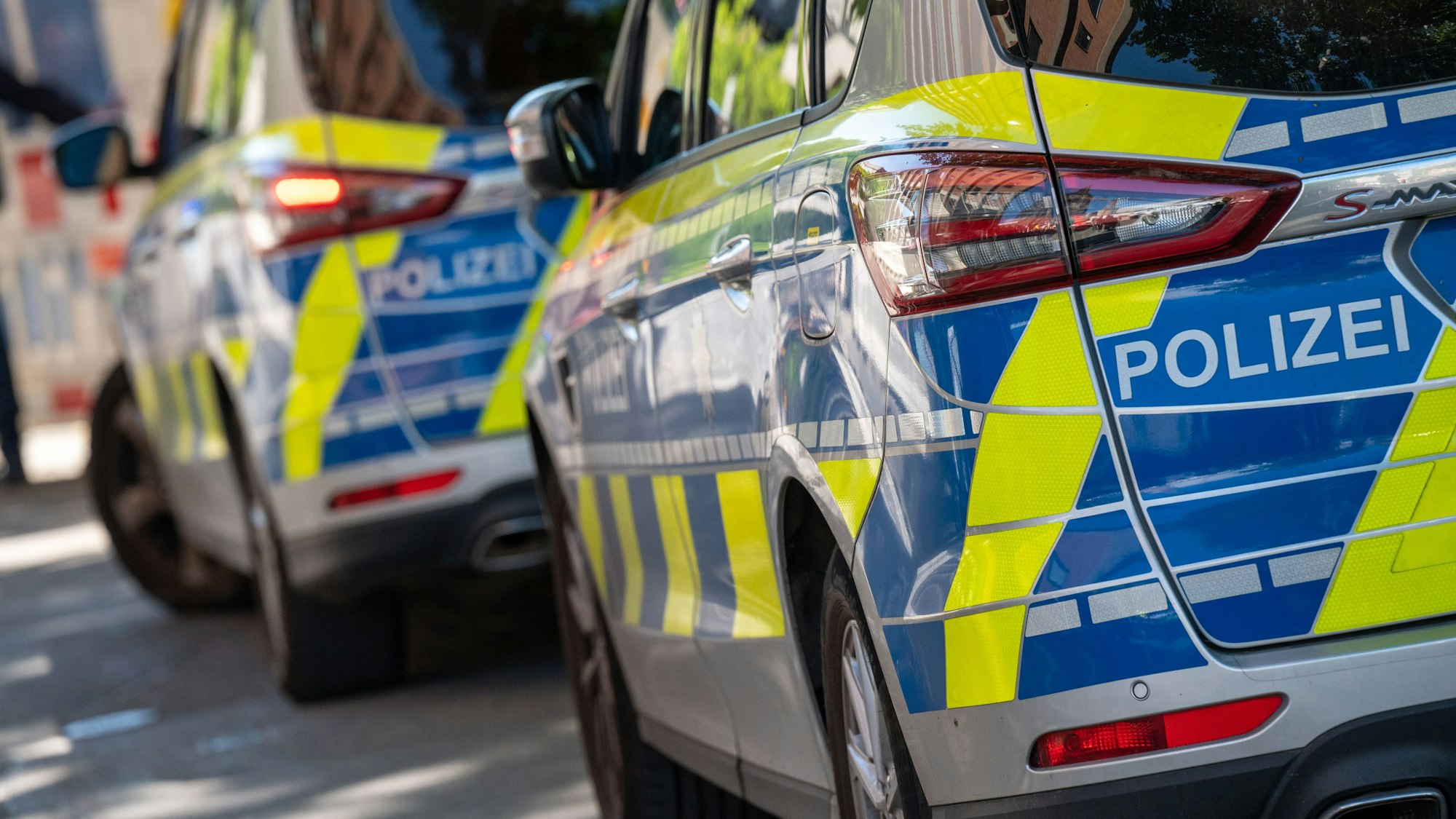 Streifenwagen der Polizei.