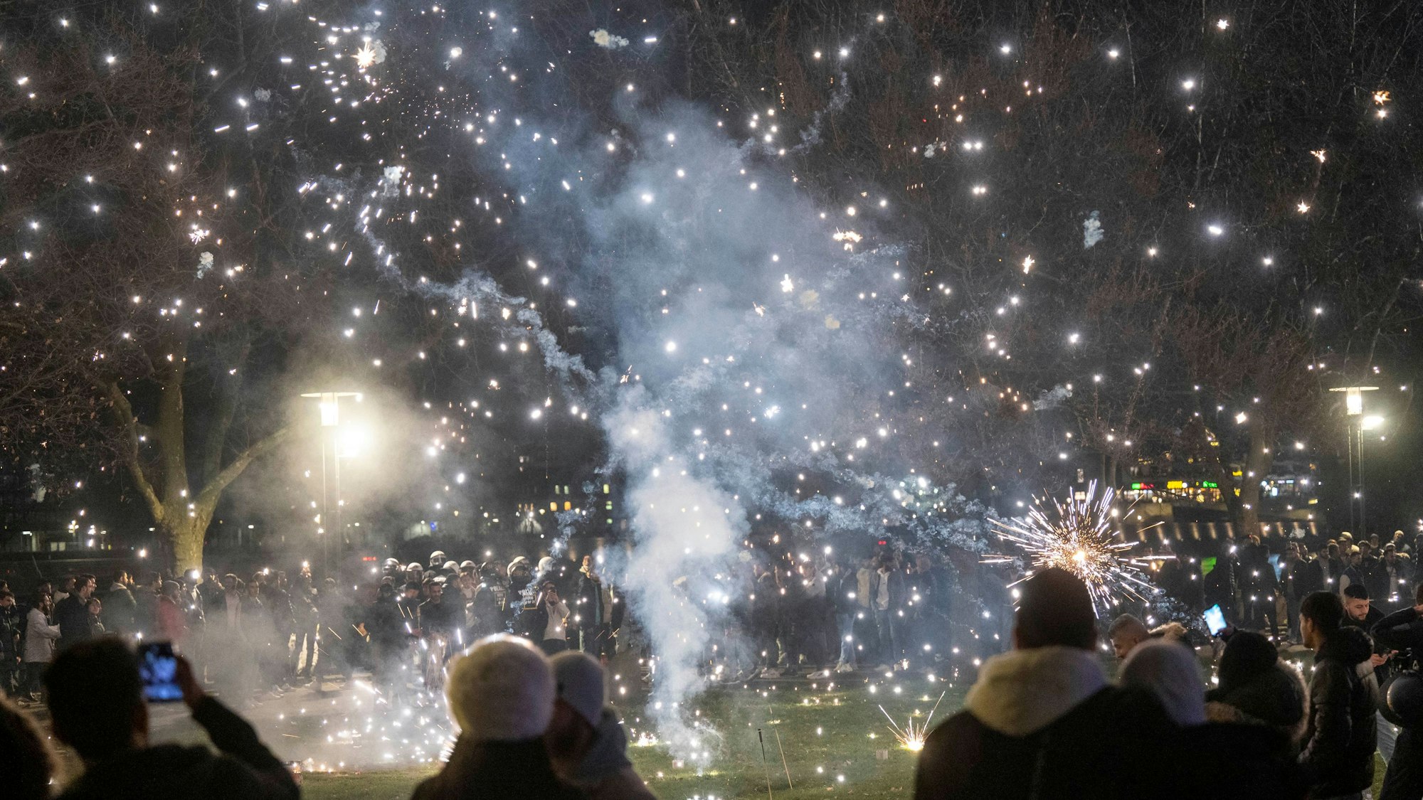 Silvester in der Kölner Innenstadt.