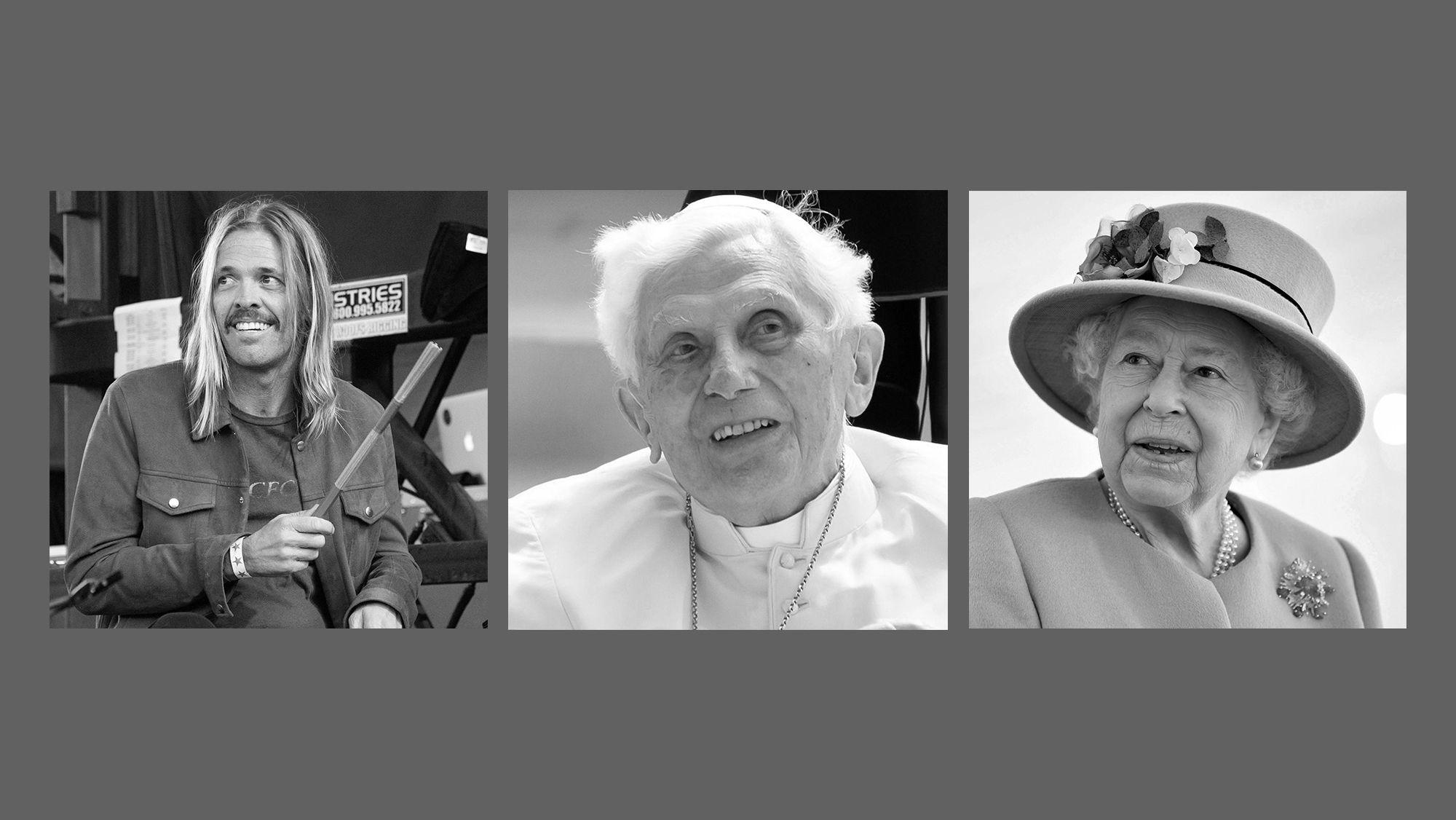 Taylor Hawkins, Papst Benedikt XVI., Queen Elizabeth II.