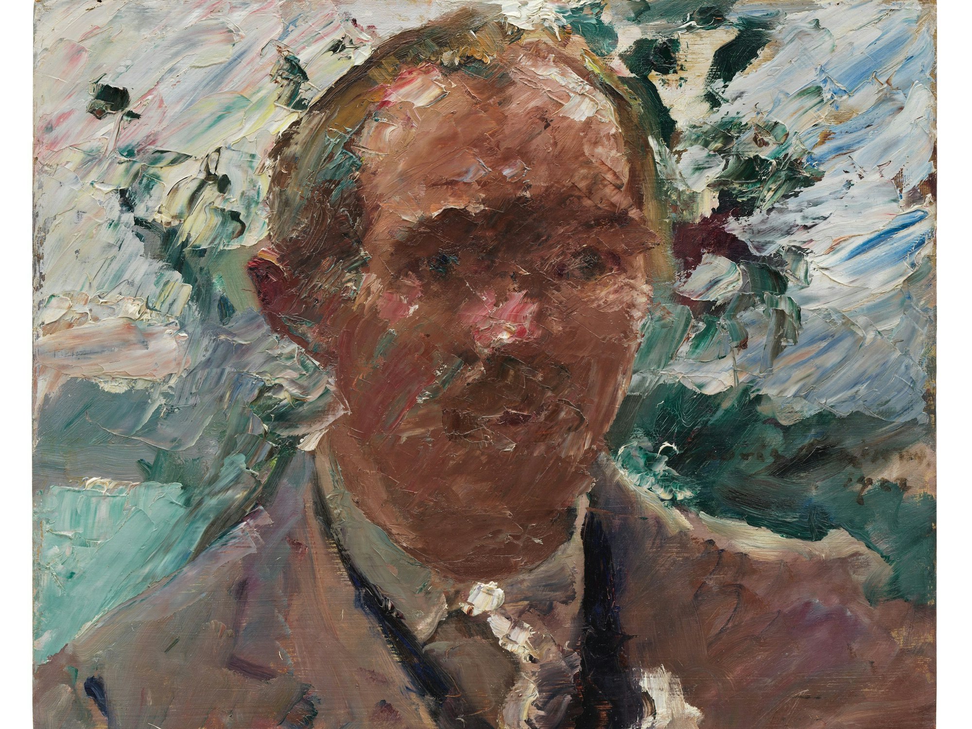 Lovis Corinths Selbstporträt zeigt den Maler 1922 in seiner Heimat am Walchensee