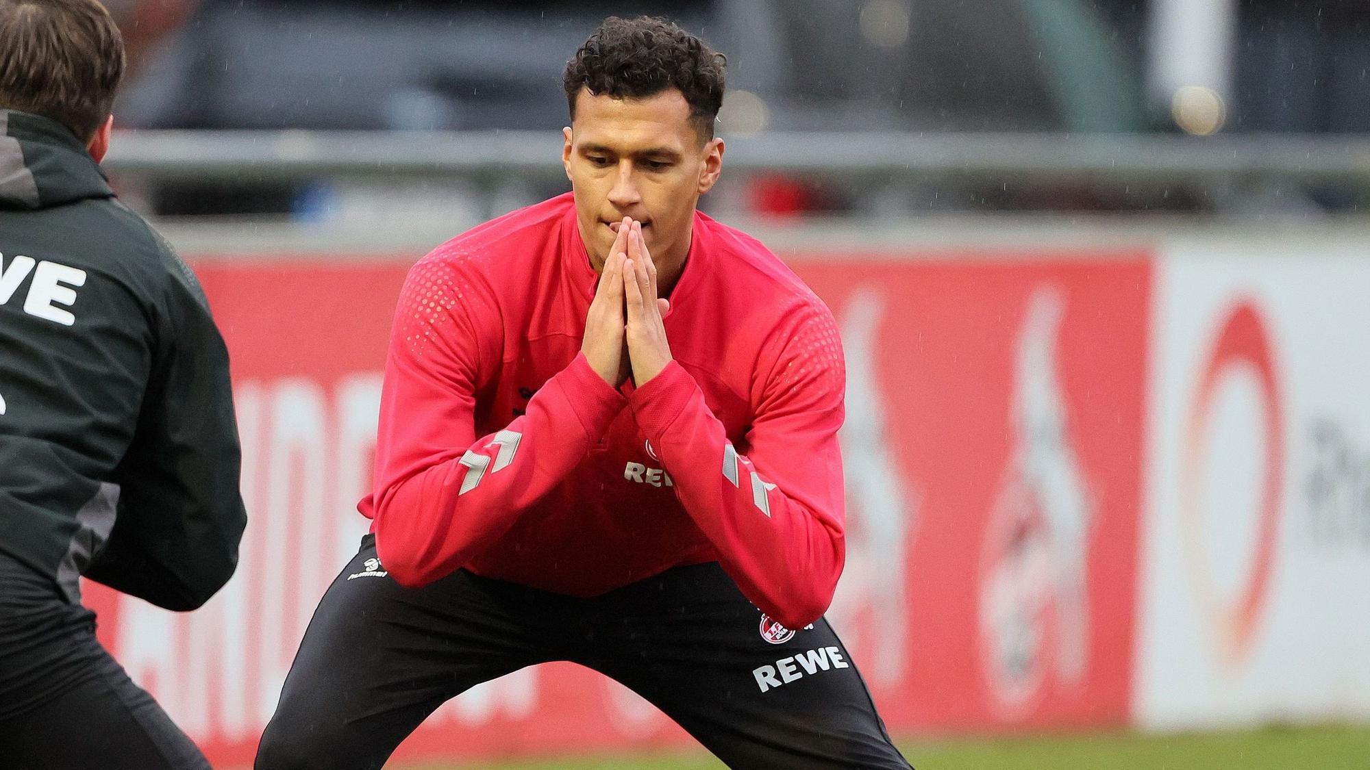 1. FC Köln, Individualtraining, Davie Selke (1. FC Köln), links: Max Weuthen (1. FC Köln) 02.01.2023, Bild: Herbert Bucco