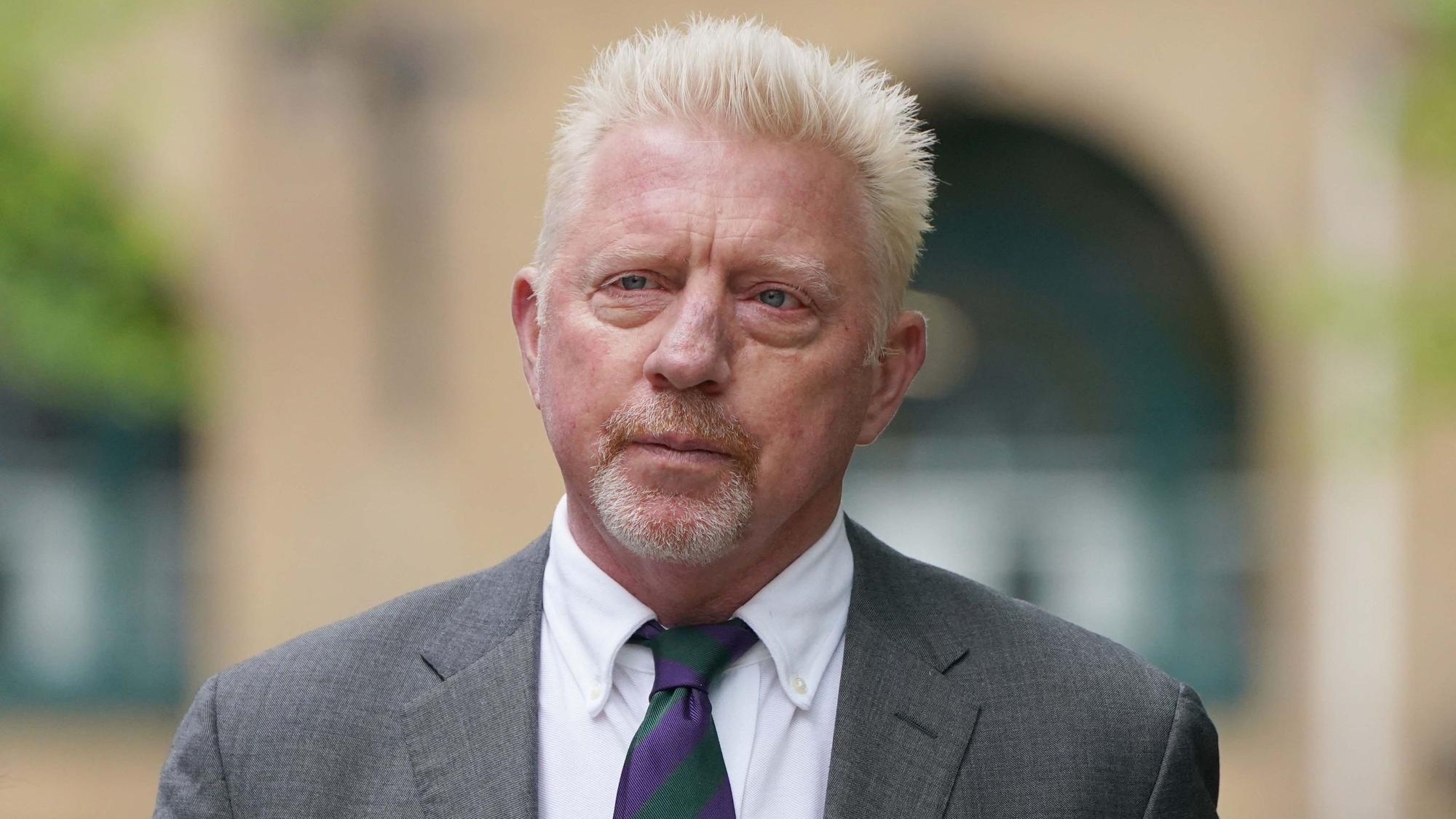 Boris Becker bei der Urteilsverkündung am Southwark Crown Court.