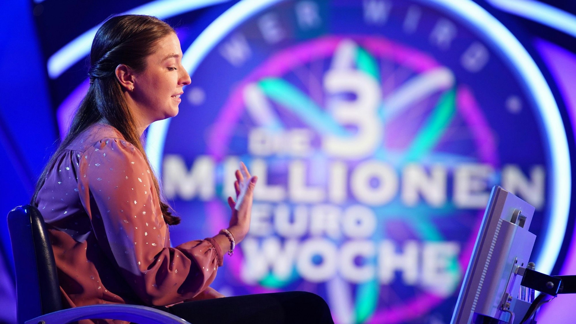 Anna Öhlrich-Faustmann aus Düsseldorf im RTL-Studio.