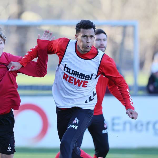 1. FC Köln, Training, von links:Timo Hübers, Davie Selke (1. FC Köln)