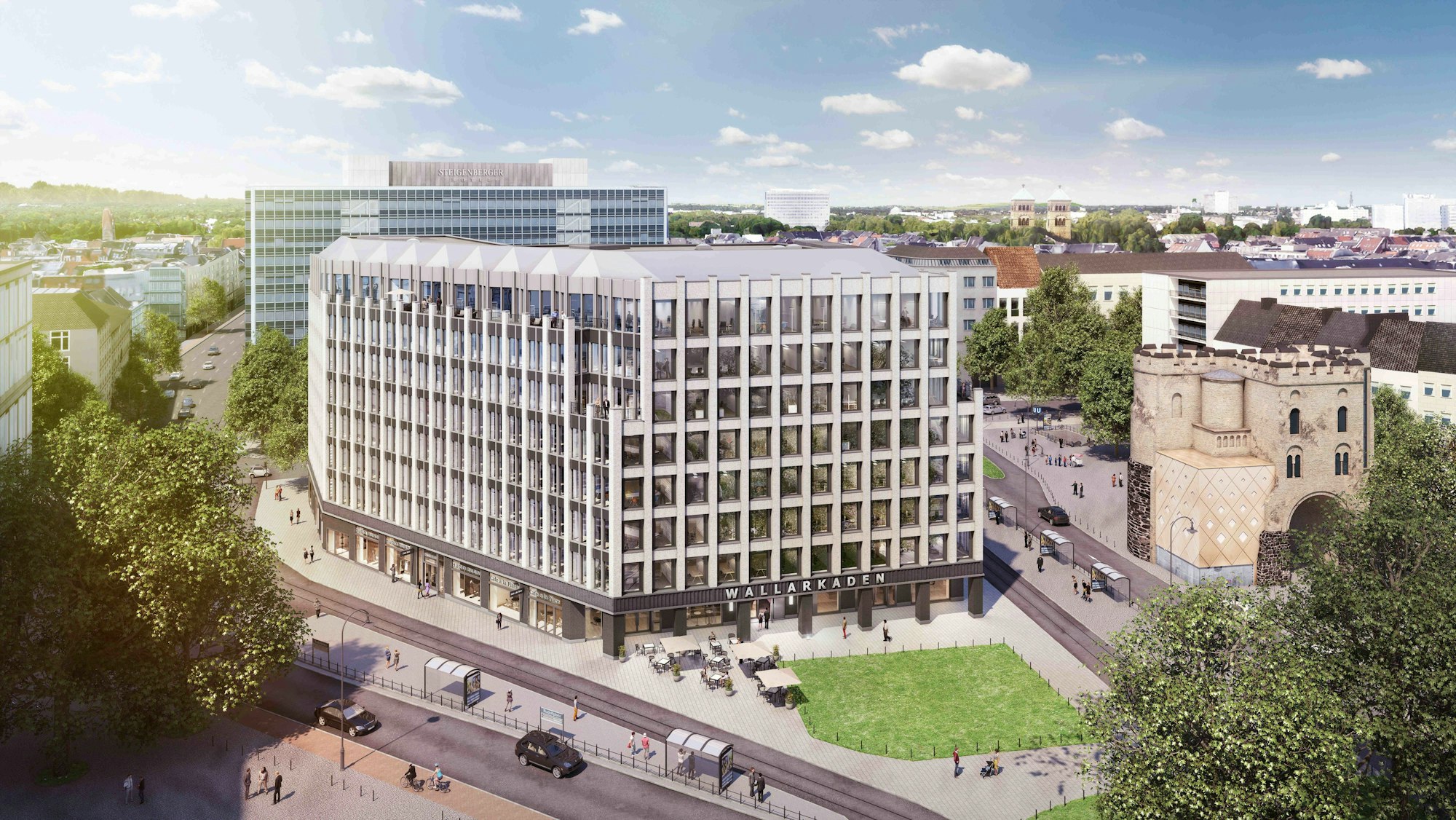 Diese Visualisierung zeigt die Wallarkaden.