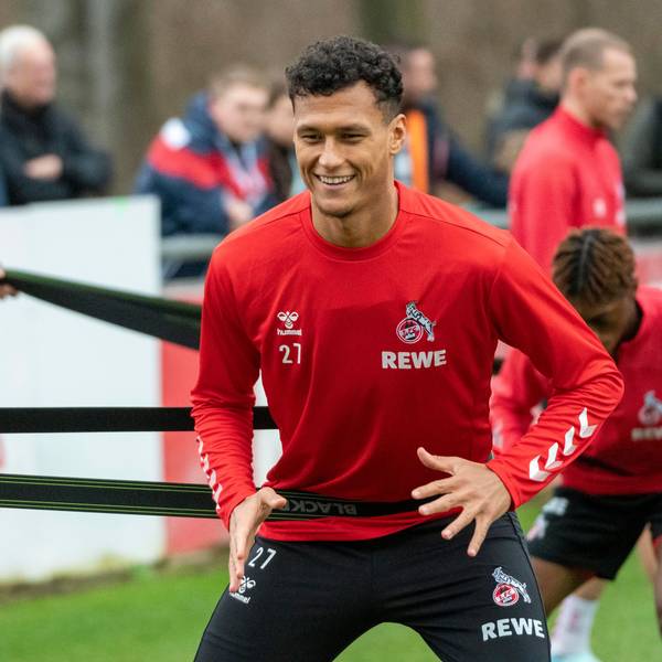 Stürmer-Neuzugang Davie Selke trainiert beim Bundesligisten 1. FC Köln