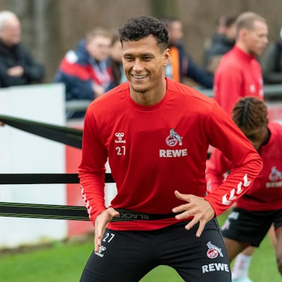 Stürmer-Neuzugang Davie Selke trainiert beim Bundesligisten 1. FC Köln