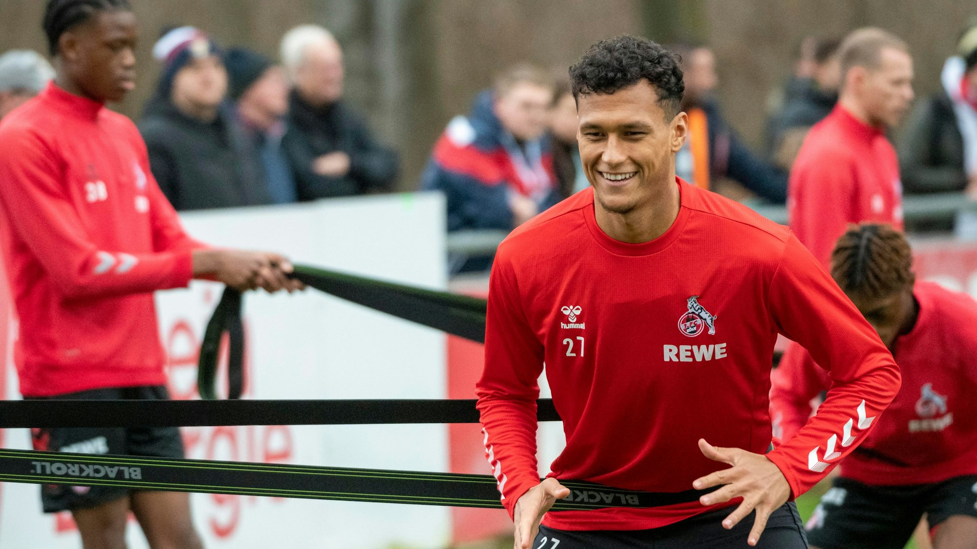 04.01.2023, Köln: Davie Selke beim Training des 1. FC Köln. Foto: Uwe Weiser