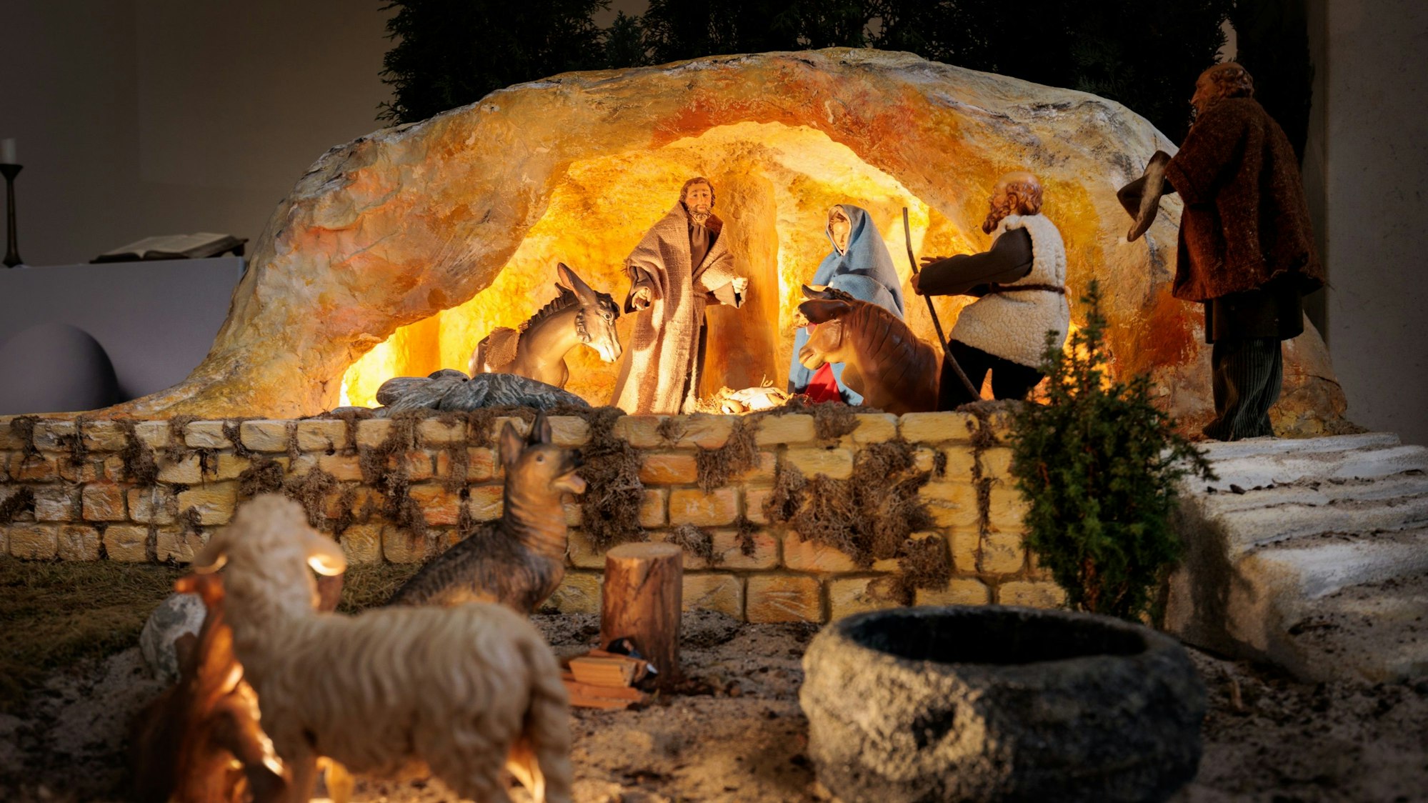 Krippe in der evangelischen Kirche in Waldbröl.