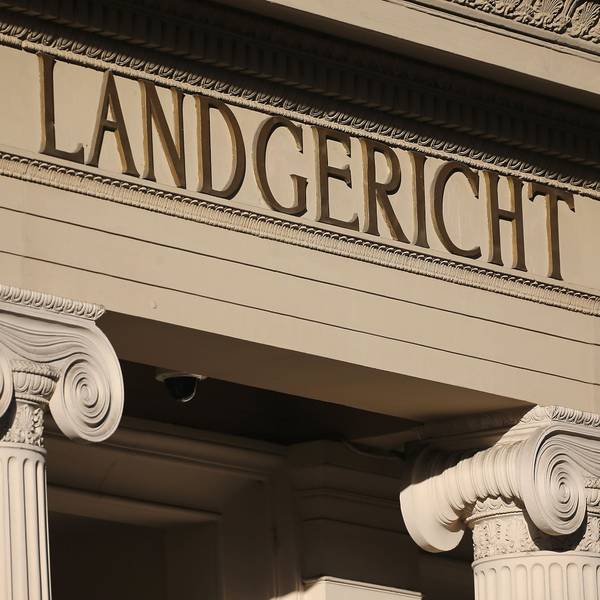 Das Eingangsportal des Bonner Landgerichts.