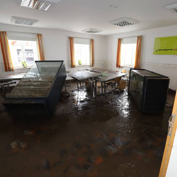 Das Nettersheimer Naturzentrum nach der Flut im Juli 2021.