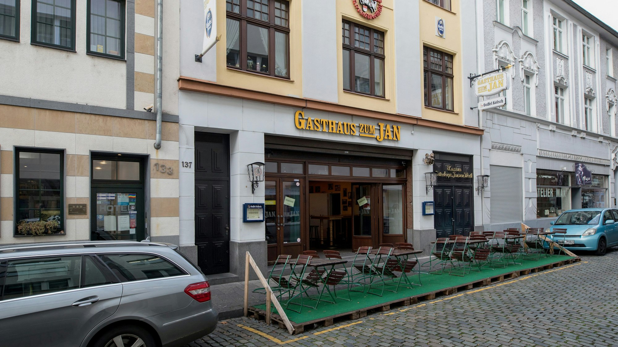Außenansicht vom Gasthaus „Zum Jan“