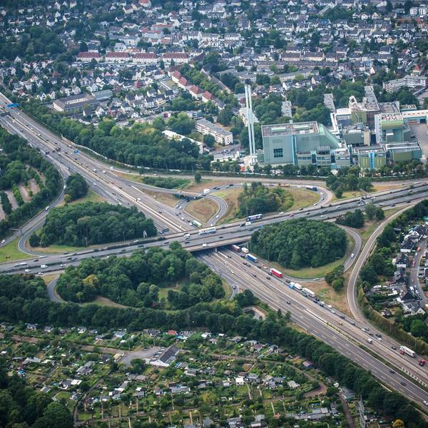 Autobahnkreuz leverkusen, A1, A3