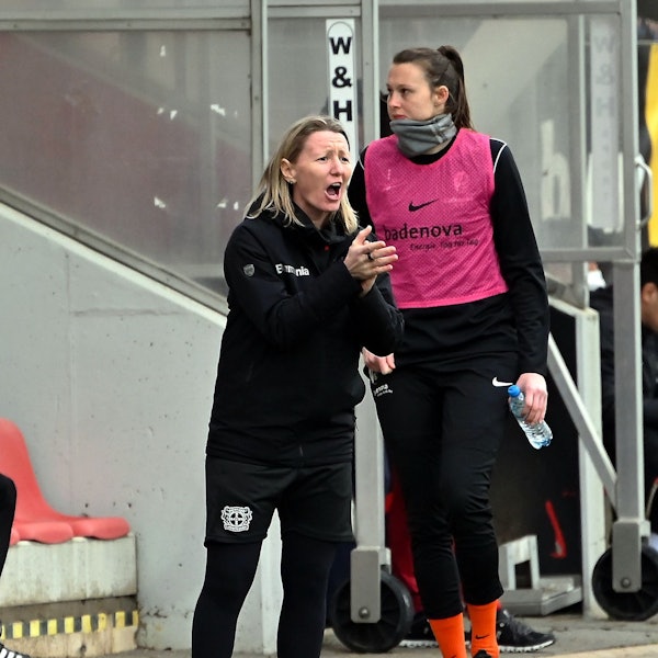 20.03.2022, Fussball-Bayer-Freiburg
Trainerin: Jacqueline Dünker (Bayer)
Foto: Uli Herhaus