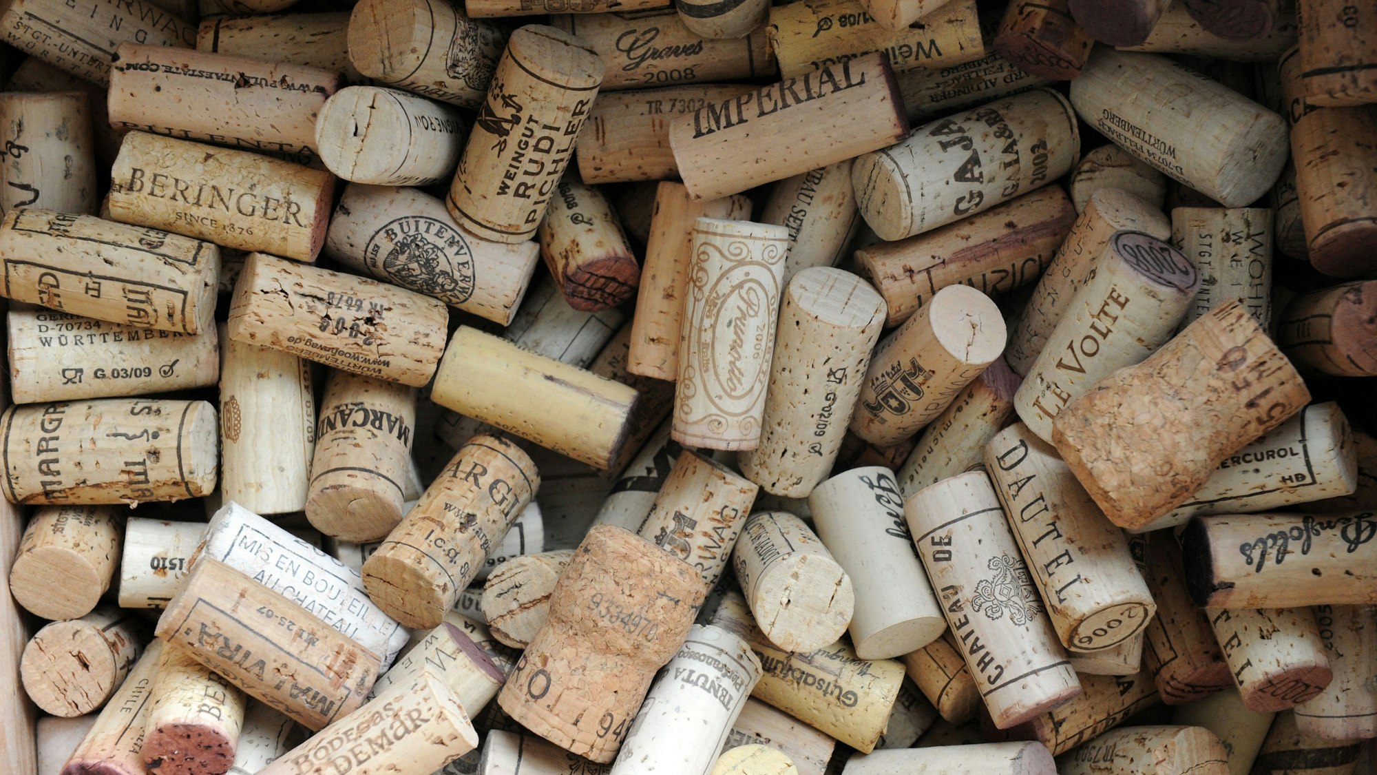 Das Foto zeigt Naturkorken.