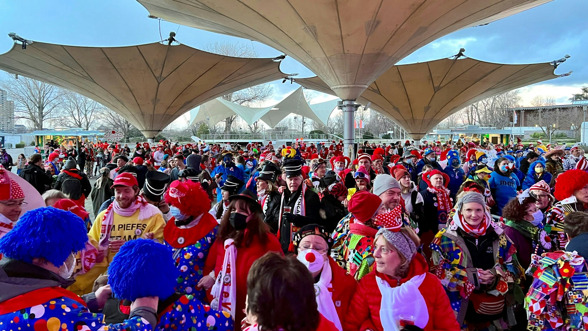 Der Sternmarsch 2022 am Tanzbrunnen in Deutz