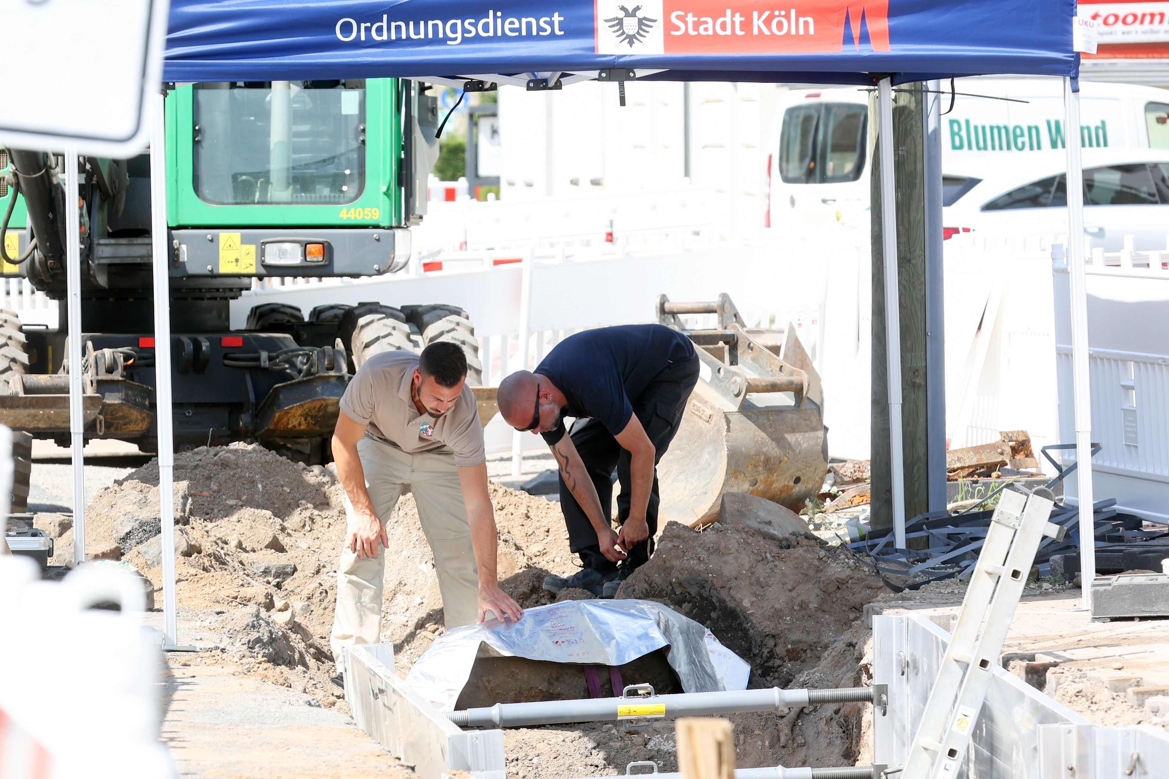 Bombenfund auf der Bonner Straße 335.