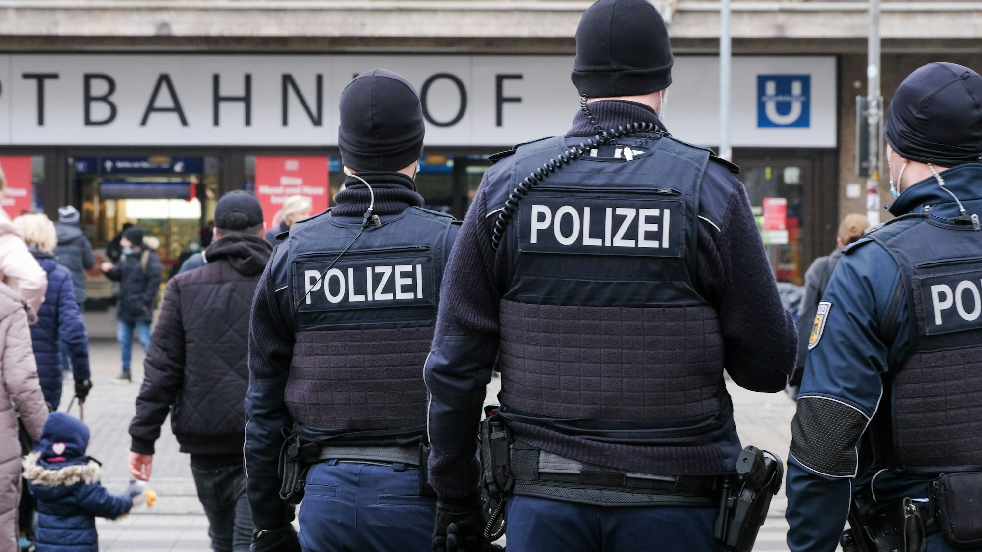 Bundespolizei am Düsseldorfer Hauptbahnhof. (Archivbild)