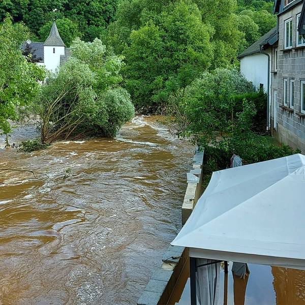 Das Hochwasser im Juli in der Gemeinde Dahlem.