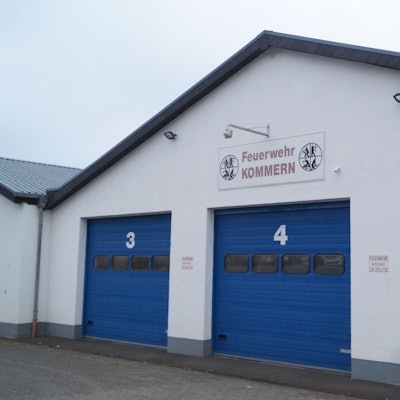 Das Feuerwehrgerätehaus in Mechernich-Kommern.