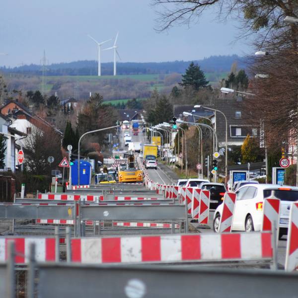 In Mechernich- Roggendorf wird aktuell die Ortsdurchfahrt im Zuge der B266 erneuert.