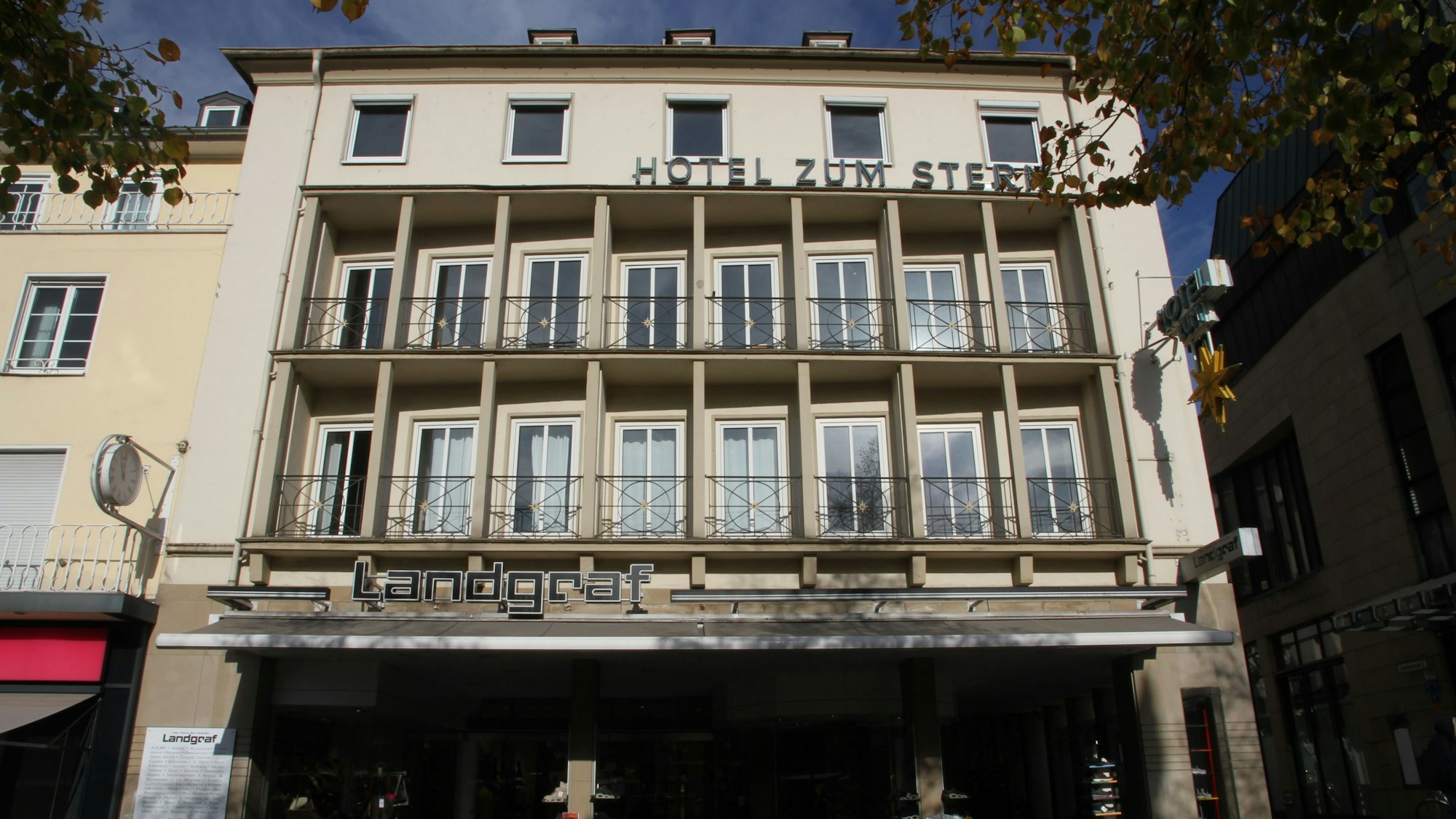 Das Hotel zum Stern am Siegburger Markt, Frontansicht