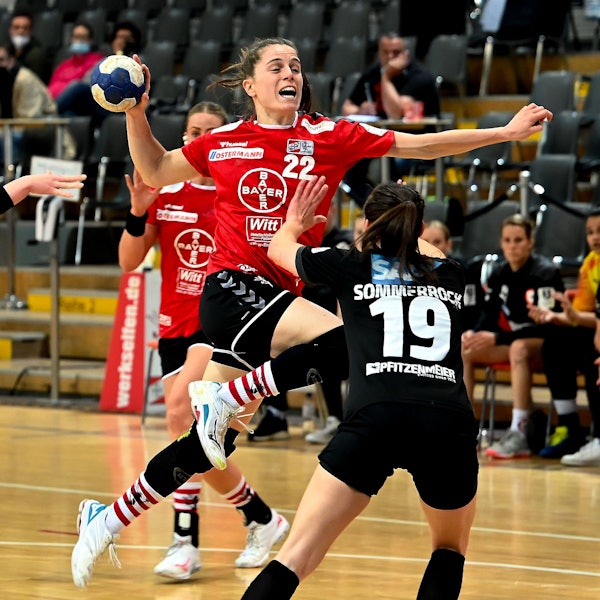 Handball
Frauen
Bayer 04 Leverkusen - Kurpfalz Bären
Mariana Ferreira Lopes (Bayer)
Foto: Uli Herhaus