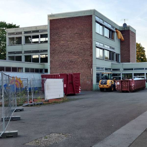Baustelle der GGS Büscherhof in Leichlingen.