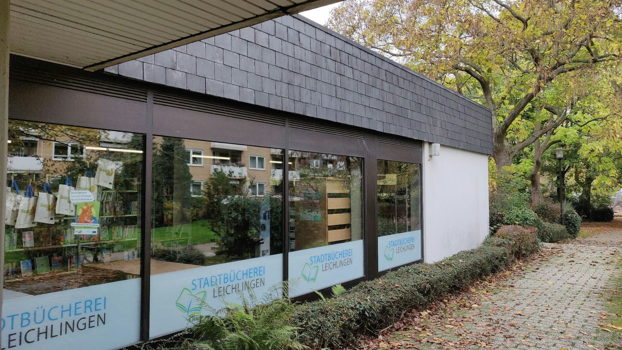 Die Leichlinger Stadtbücherei am Stadtpark.