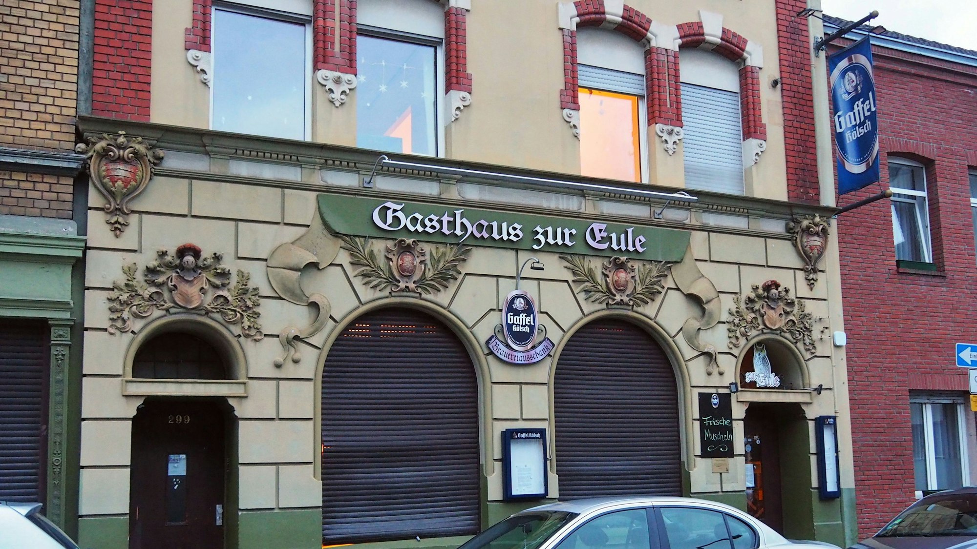 Das Gasthaus Eule von außen.