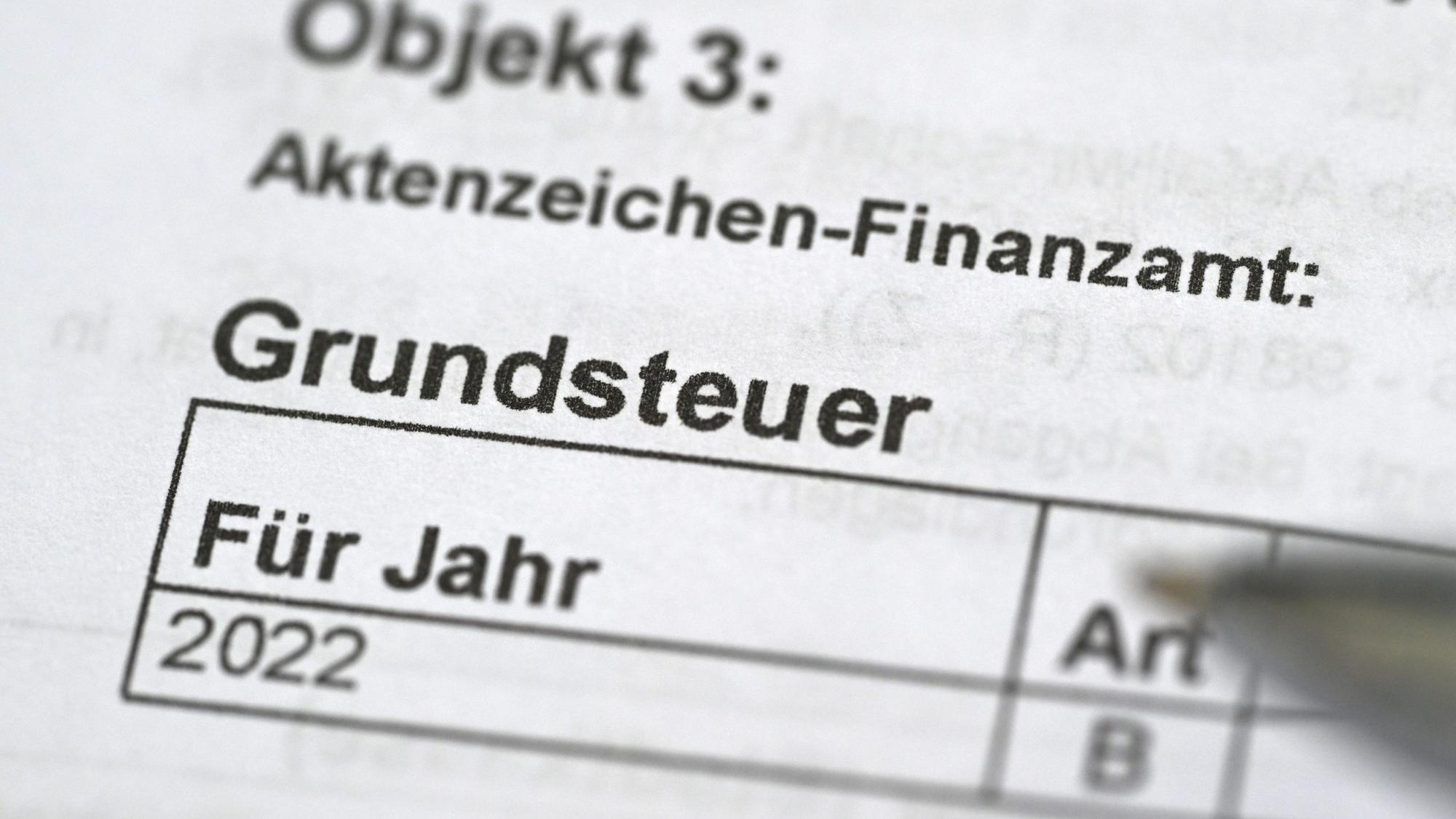 Die Abbildung zeigt einen Ausriss aus dem Formular zur Grundsteuererklärung.