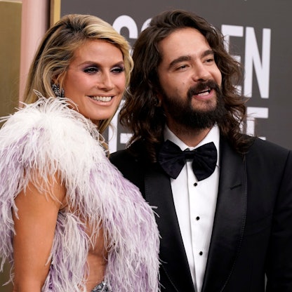 Heidi Klum (l.) mit Tom Kaulitz auf dem roten Teppich in Los Angeles.