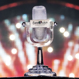 Die Trophäe des Eurovision Song Contest 2022.