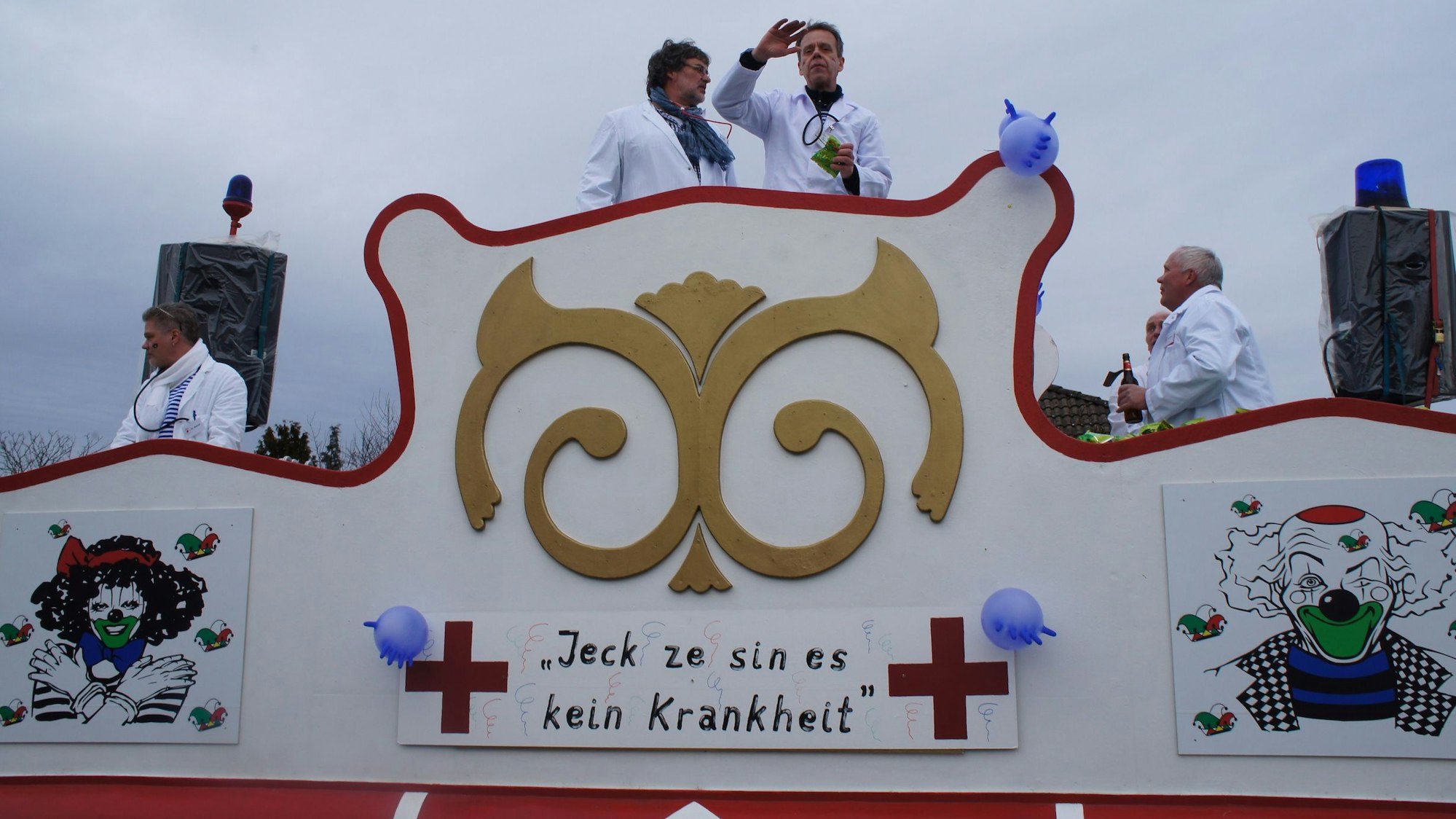 Ein Karnevalswagen beim Zoch in Kerpen-Brüggen