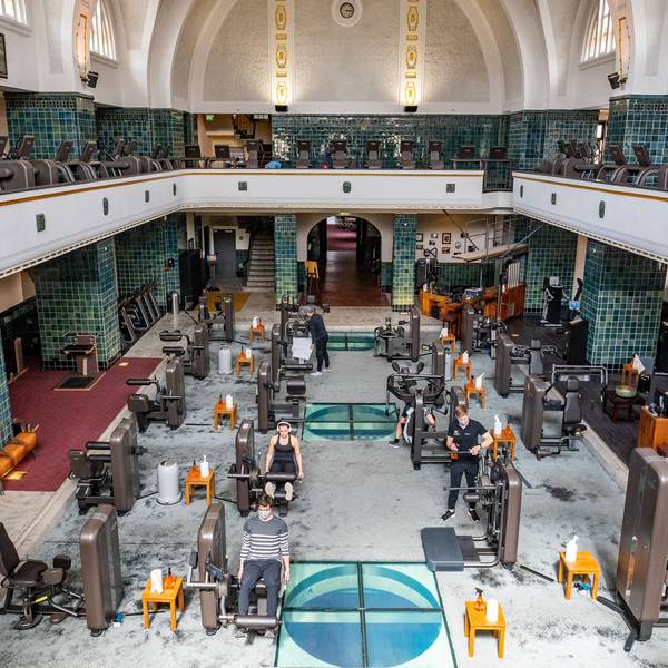 Blick in den Fitnessbereich im Neptunbad