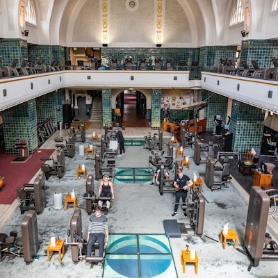 Blick in den Fitnessbereich im Neptunbad