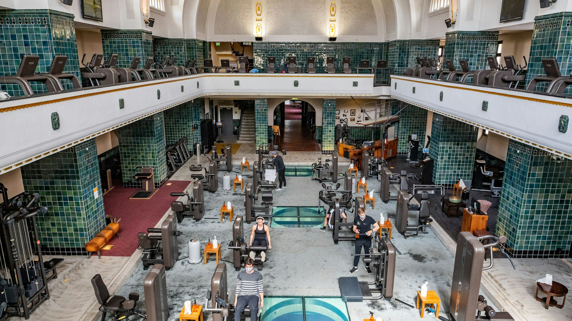 Blick in den Fitnessbereich im Neptunbad