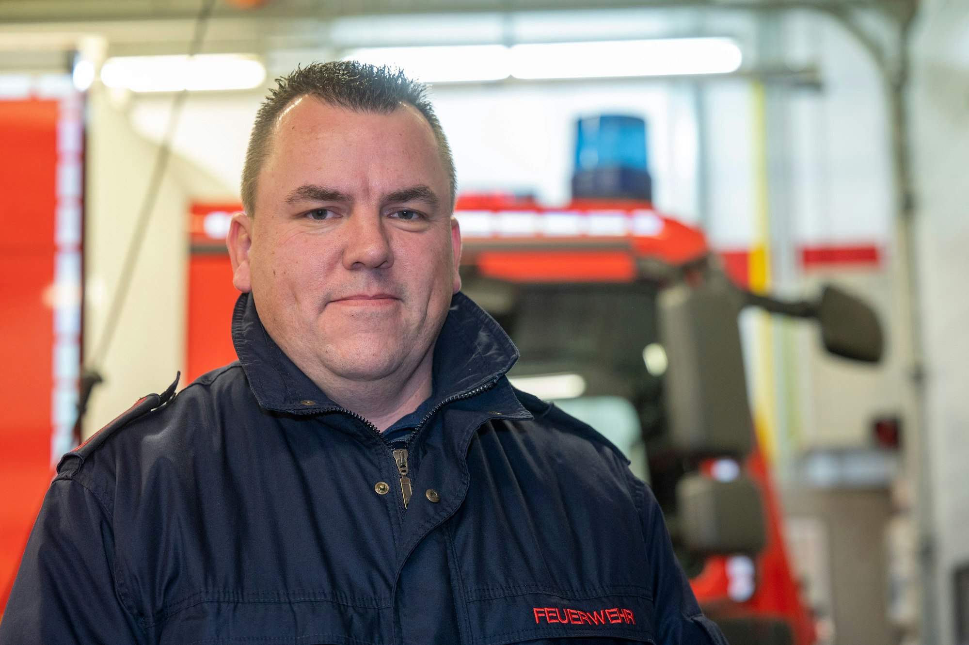 Mario Wagner ist Feuerwehrmann bei der freiwilligen Feuerwehr Porz-Langel.