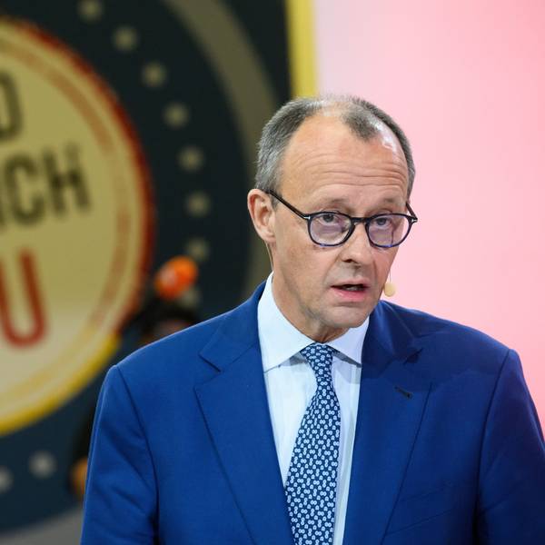 Friedrich Merz, Vorsitzender der CDU, spricht bei der Betriebsrätekonferenz von CDU und CDA im Konrad-Adenauer-Haus.