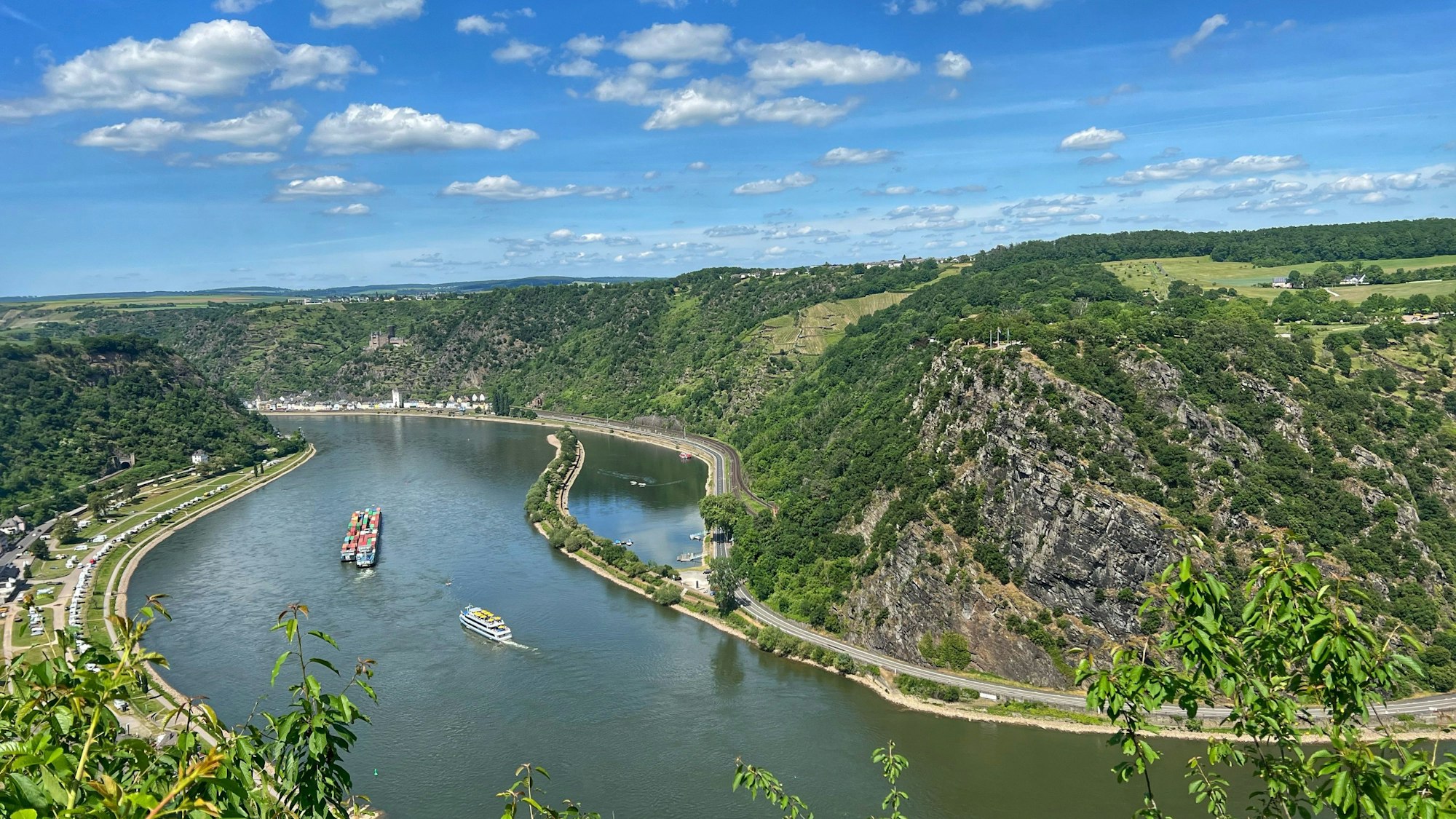 Das Loreley-Plateau bei St. Goar.