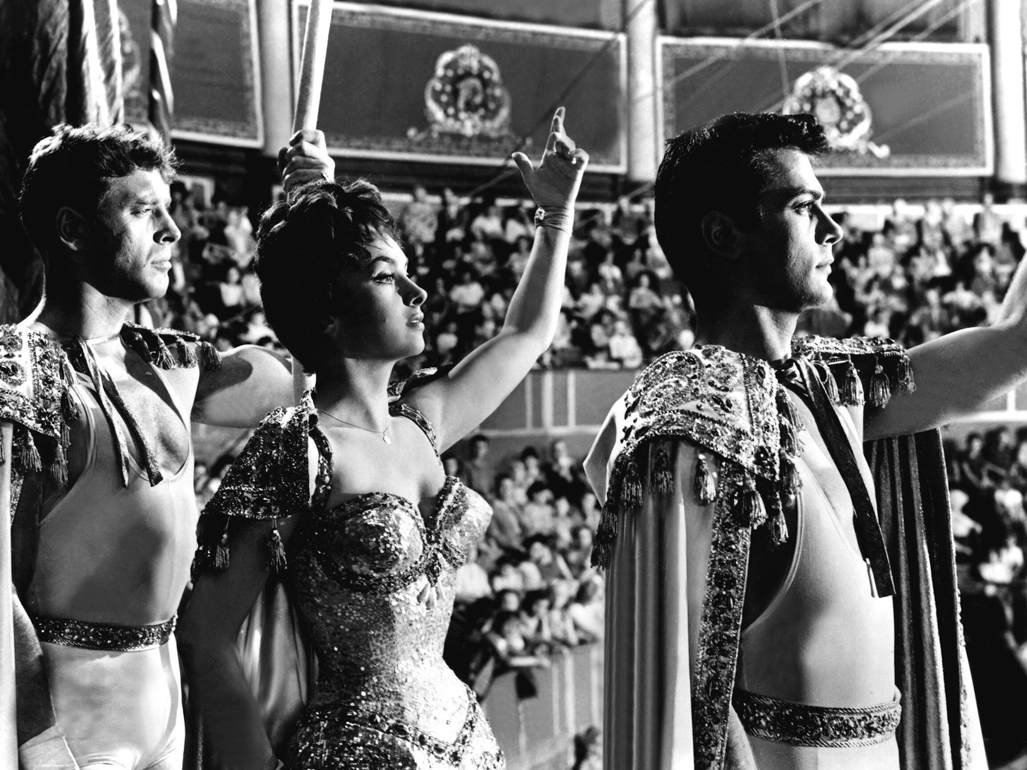 Burt Lancaster, Gina Lollobrigida und Tony Curtis
