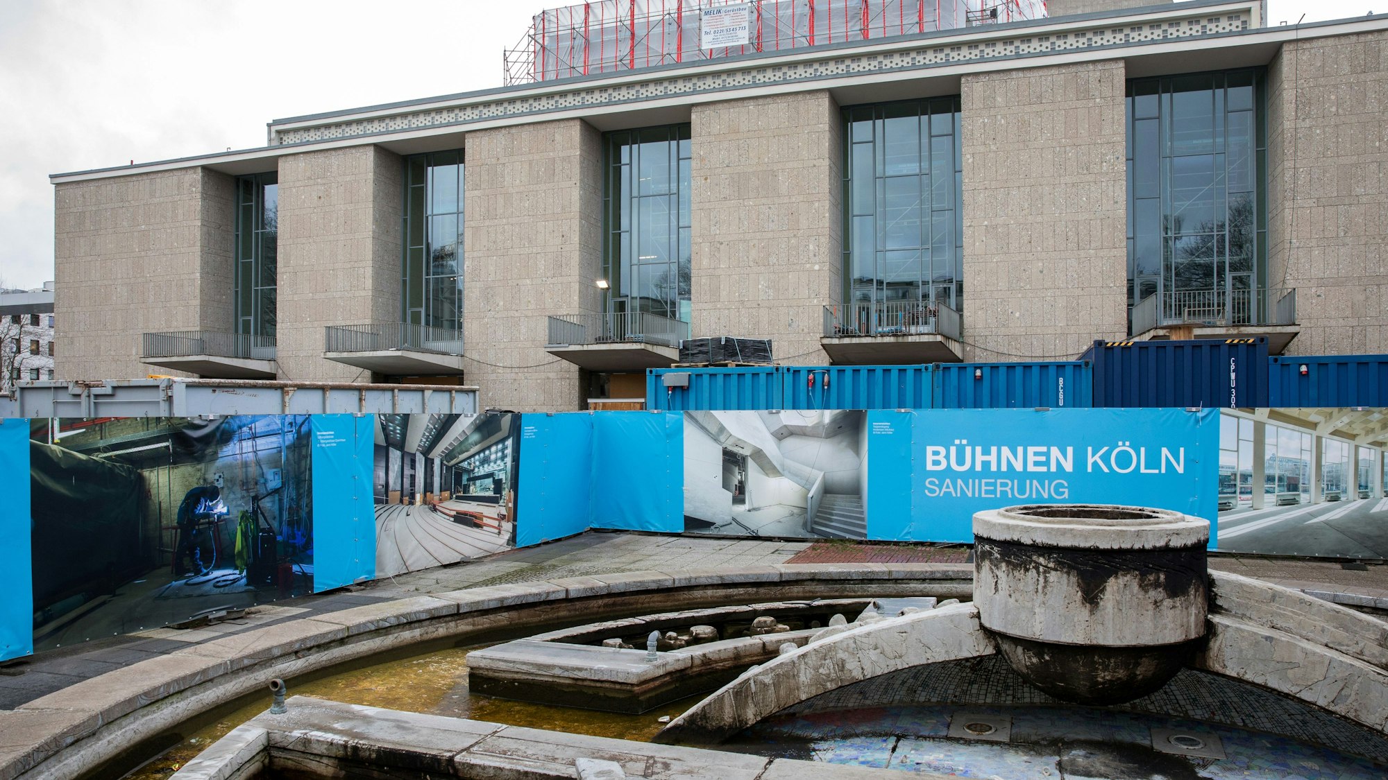 Baustelle seit 2012: Die Kölner Bühnen-Sanierung inklusive des Opernhauses (Bild) soll dem Vernehmen nach am 22. März 2024 beendet sein.