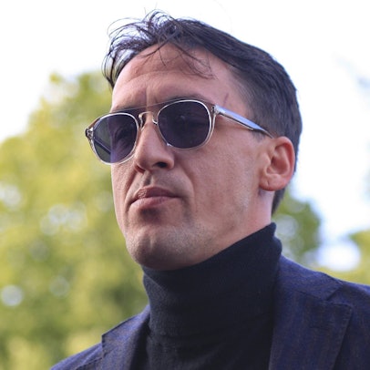 Artur Smoljaninow bei einem Filmfestival im Jahr 2017. Der Schauspieler ist auch als „Russlands Rambo“ bekannt.