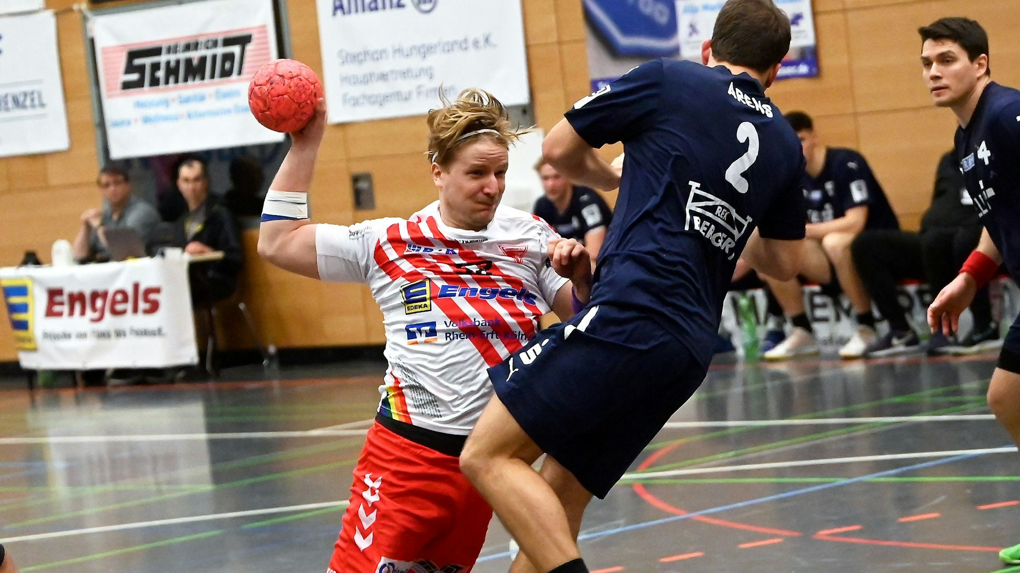 14.01.2023, Handball-Longericher SC köln-Gladbeck
links: Joscha Rinke (Longerich)
Foto: Uli Herhaus